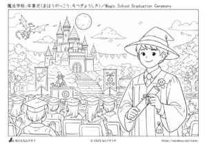 魔法学校の卒業式
